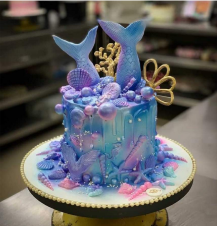 Mermaid Theme Cake